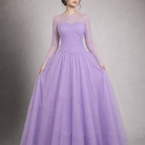 Velvet Cheongsam Evening Dress 02