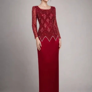 Velvet Cheongsam Evening Dress 11