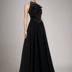Velvet Cheongsam Evening Dress 12