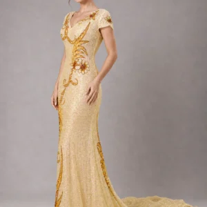 Luxury Embellished Evening Gown 03