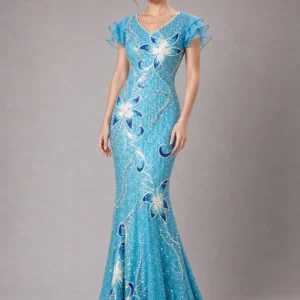 Luxury Embellished Evening Gown 04