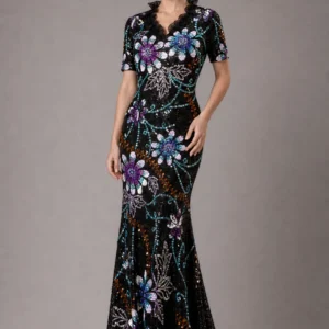 Luxury Embellished Evening Gown 05